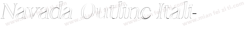 Navada Outline Itali字体转换